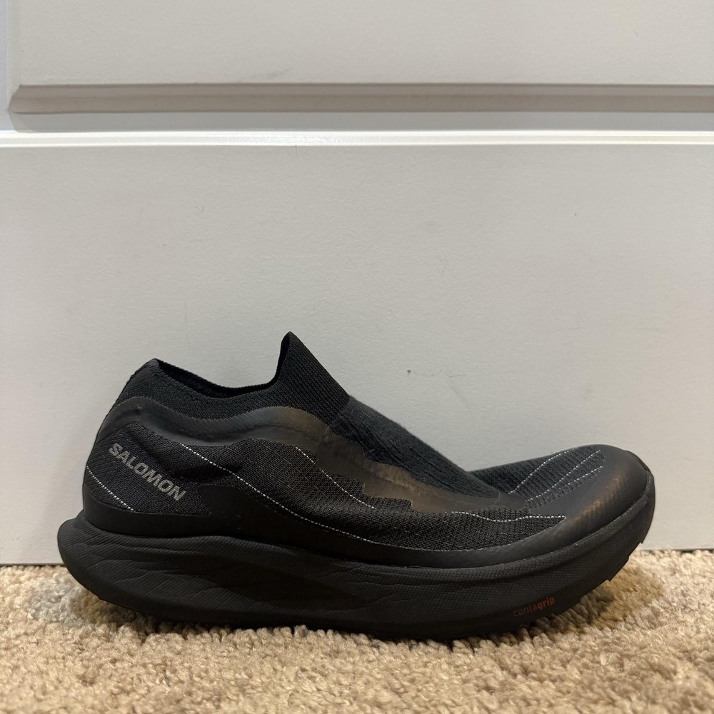 Salomon Advanced 473161 Shoes Womens Size 6 Black Slip On Running Sneakers